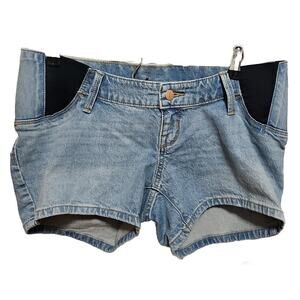 Under Belly Midi Maternity Jean Shorts Isabel Maternity by Ingrid & Isabel Sz 2